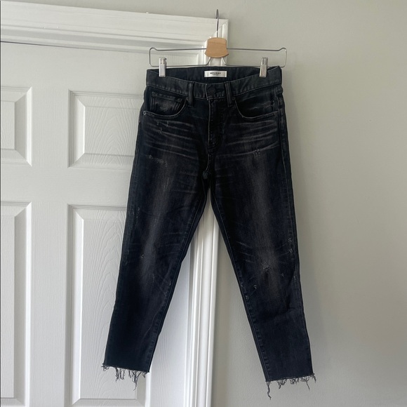 Moussy Vintage Mid Rise Black Ankle Jean Size 25 - Picture 1 of 5